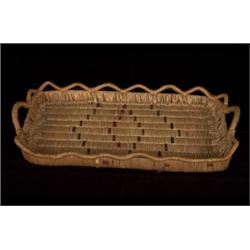 Salish Rectangle Tray with Crenulated