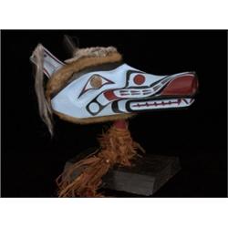 Wolf Mask on Stand From Kingcome Inle