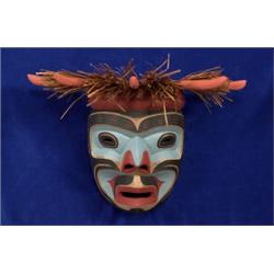 Komokwa Mask by Jason Hunt 15 1/2" W.