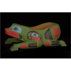 Coast Salish Frog Bowl by Shaun Baker