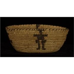 Papago Figured Basket ca. 1920 8" L.
