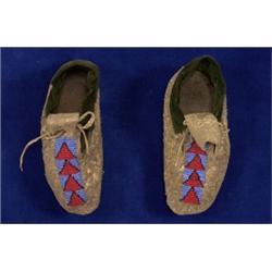 Child's Plains Beaded Moccasins with