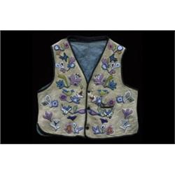 Pawnee Beaded Vest ca. 1880 with Flor
