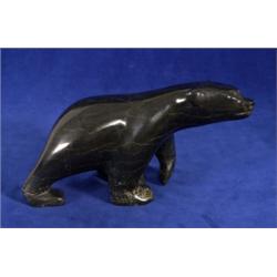 Inuit Soapstone Bear by Kakee Peter F