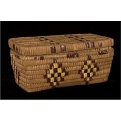 Salish Lidded Storage Basket with Dia