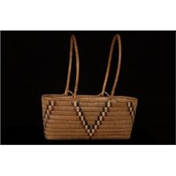 Salish Gathering Basket with Handles