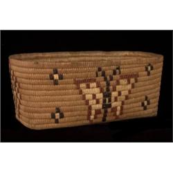 Salish Oval Basket with Butterfly Imb