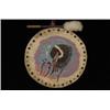 Image 1 : Old Painted Pow Wow Drum with Chief,