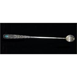 Navajo Silver Spoon with Incised Desi