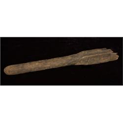 Rare Old Haida Carved Salmon Club 16