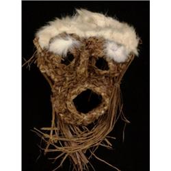 Wayne Bell Cedar Bark Mask 16" H. 12"