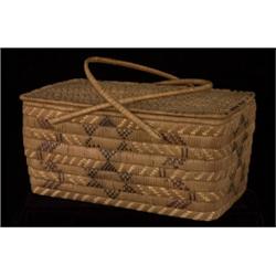 Fine Old Lillooet Handled Storage Bas