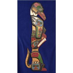 Carved and Painted Panel by Jimmy Jos