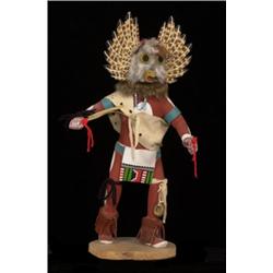 Hopi Carved Owl Kachina ca. 1970 17"