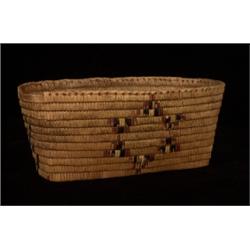 Salish Oval Carry Basket with Star Im