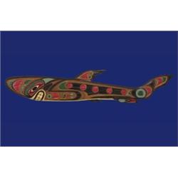 Makah Shark House Front by Frank Smit