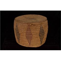 Salish Lidded Storage Basket with Dia