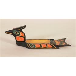 Kwakiutl Loon Bowl by Larry Jacobson