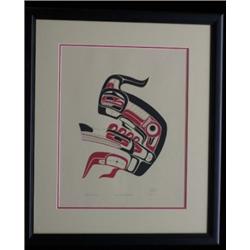 Joe David Silkscreen "Crawling Wolf D