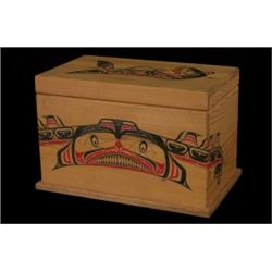 West Coast Native Painted Cedar Chest