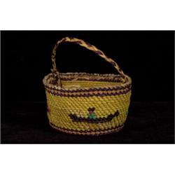 Nuu-chah-nulth Miniature Handled Bask