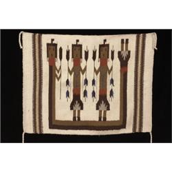 Yei Wool Rug 39"x 29" Good Condition