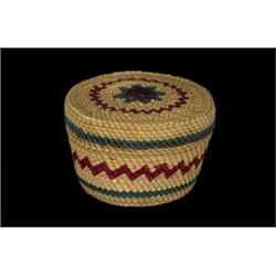 Nuu-chah-nulth Lidded Basket 3" D. 1