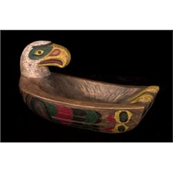 Northwest Coast Eagle Bowl Carved and