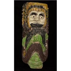 Guatemalan Mask of Man and Snake 23"