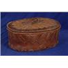 Image 1 : 19TH C. Huron Birch Bark Oval Lidded