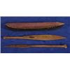 Image 1 : Miniature Salish Canoe with Two Paddl