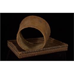 Birch Bark Lampshade 11" D. 8" H. Fai