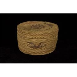 Nuu-chah-nulth Lidded Basket 3" D. 1