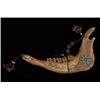 Image 1 : Kiowa Jawbone Rattle with Beaded Meda