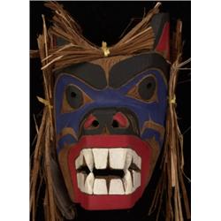 Carl Simeon Wolf Mask 15 1/2" H. 10"