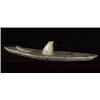 Image 1 : Inuit Soapstone Kayak 11" L. Fair Con