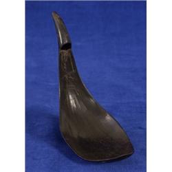 19TH C. Goat Horn Spoon 5 1/2" L. Goo