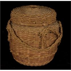 Eastern Split Pine Wool Basket 8" H.