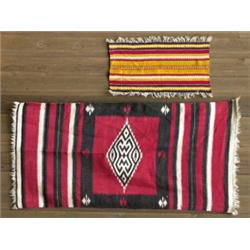 Wool Rug ca. 1940 52"x 27" Fair Condi