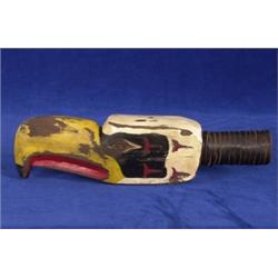 Coast Salish Raven Carved and Painted