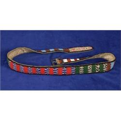 Plains Beadwork Belt Sinew Sewn on Le