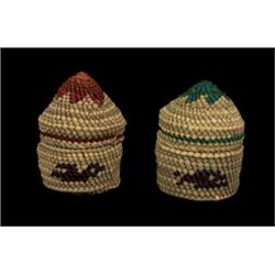 Two Nuu-chah-nulth Dome Top baskets W
