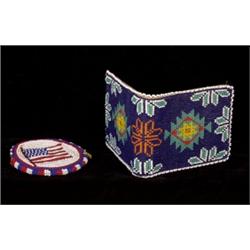 Native Beaded Wallet with a Small Uni