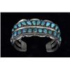 Image 1 : Navajo Silver and Turquoise Bracelet