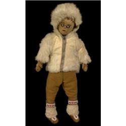 Old Athabascan Doll with Parka of Rab