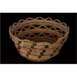 Fraser River Imbricated Basketry Bowl