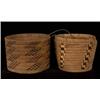 Image 1 : Two Salish Circular Baskets 9 1/2" D.