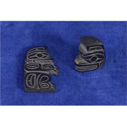 Two Haida Argillite Carvings, Bear 1