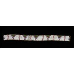 19TH C. Plains Beaded Strip 27 1/2" L. 2 1