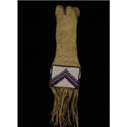 19thC. Plains Beaded Pipe Bag Different De